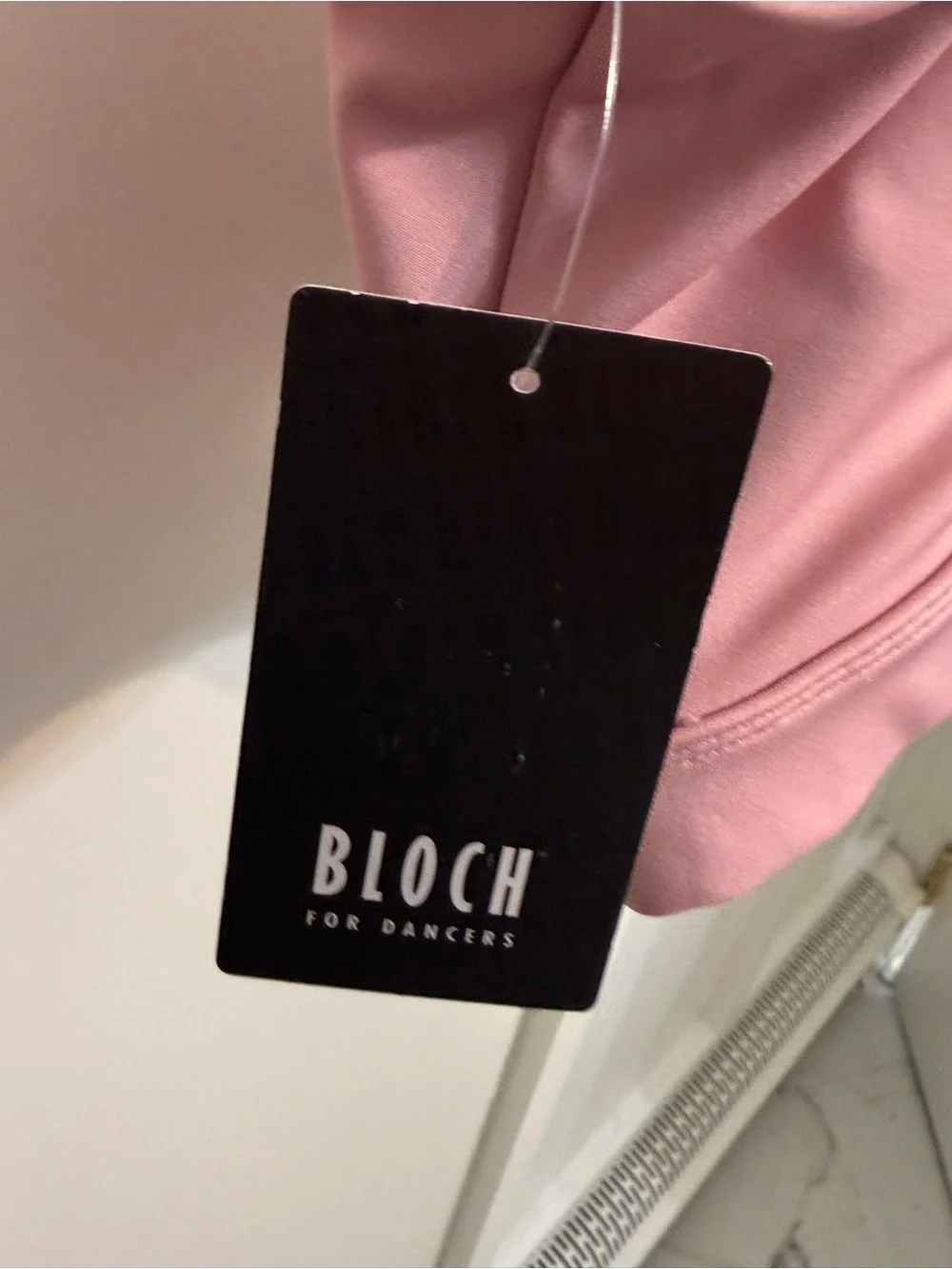 Bloch Ladies Vintage Pink Vivian Twist Front Crop Top Bra NWT Size Adult Small
